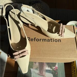New Reformation Kitten Heels